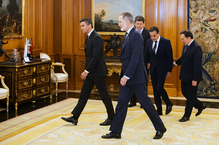 König Felipe empfängt Präsident Peña in Madrid