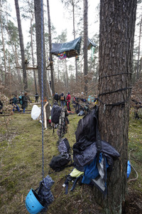 Protestcamp gegen die Erweiterungspläne des Tesla-Werks in Grünheide