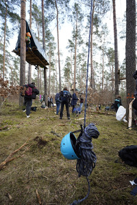 Protestcamp gegen die Erweiterungspläne des Tesla-Werks in Grünheide
