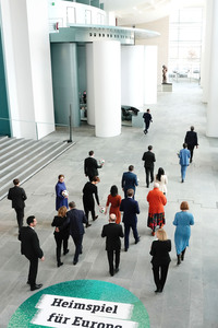 Fototermin '100 Tage bis zur EURO 2024' in Berlin