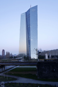 Die Europäische Zentralbank in Frankfurt