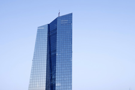 Die Europäische Zentralbank in Frankfurt