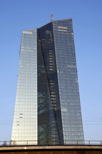 Die Europäische Zentralbank in Frankfurt