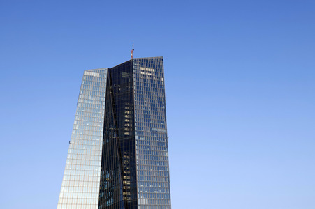 Die Europäische Zentralbank in Frankfurt