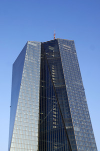 Die Europäische Zentralbank in Frankfurt