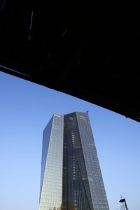 Die Europäische Zentralbank in Frankfurt