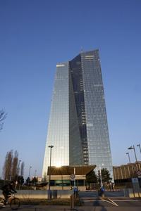 Die Europäische Zentralbank in Frankfurt