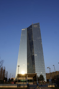 Die Europäische Zentralbank in Frankfurt