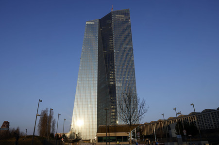 Die Europäische Zentralbank in Frankfurt