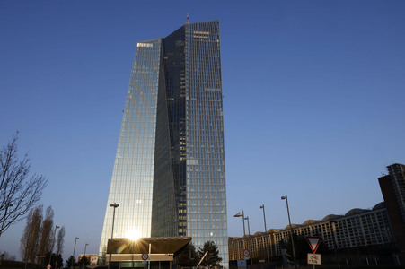 Die Europäische Zentralbank in Frankfurt