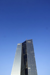 Die Europäische Zentralbank in Frankfurt