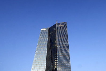 Die Europäische Zentralbank in Frankfurt