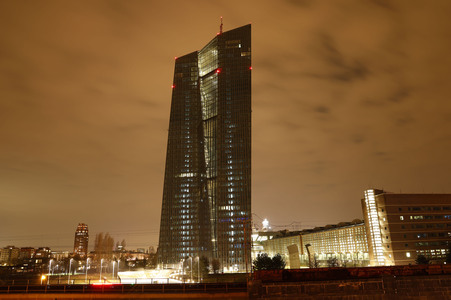 Die Europäische Zentralbank in Frankfurt