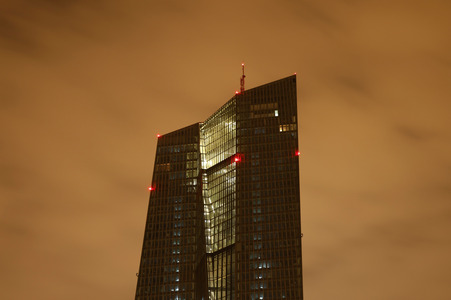 Die Europäische Zentralbank in Frankfurt