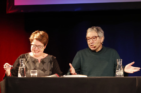 Didier Eribon und Ulrich Matthes auf der lit.Cologne 2024 in Köln