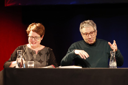 Didier Eribon und Ulrich Matthes auf der lit.Cologne 2024 in Köln