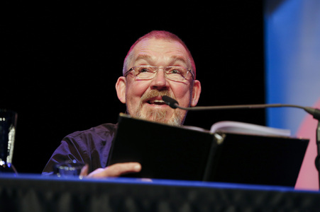 Dietmar Bär, Anna Schudt und Thomas Böhm auf der lit.Cologne 2024 in Köln