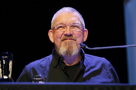 Dietmar Bär, Anna Schudt und Thomas Böhm auf der lit.Cologne 2024 in Köln
