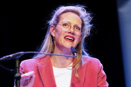 Dietmar Bär, Anna Schudt und Thomas Böhm auf der lit.Cologne 2024 in Köln