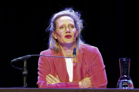 Dietmar Bär, Anna Schudt und Thomas Böhm auf der lit.Cologne 2024 in Köln