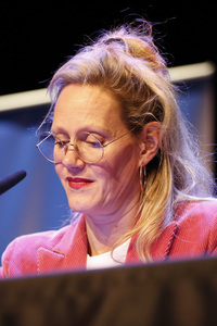 Dietmar Bär, Anna Schudt und Thomas Böhm auf der lit.Cologne 2024 in Köln