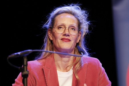 Dietmar Bär, Anna Schudt und Thomas Böhm auf der lit.Cologne 2024 in Köln