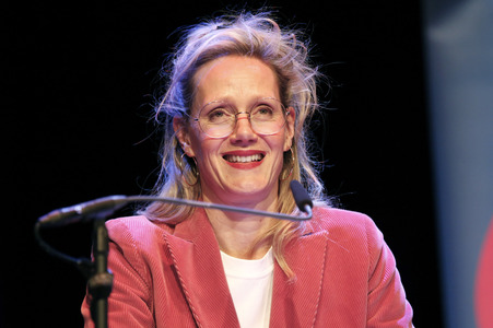 Dietmar Bär, Anna Schudt und Thomas Böhm auf der lit.Cologne 2024 in Köln