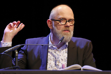 Dietmar Bär, Anna Schudt und Thomas Böhm auf der lit.Cologne 2024 in Köln