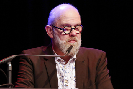 Dietmar Bär, Anna Schudt und Thomas Böhm auf der lit.Cologne 2024 in Köln