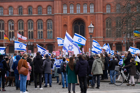 Demonstration gegen Antisemitismus in Berlin