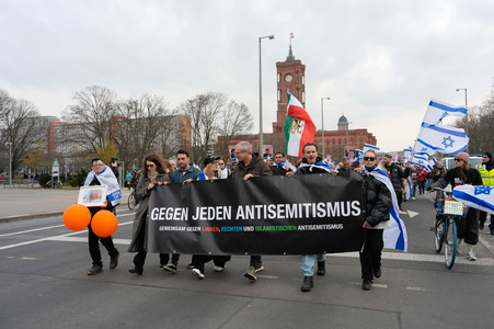 Demonstration gegen Antisemitismus in Berlin
