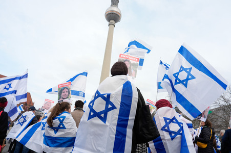 Demonstration gegen Antisemitismus in Berlin