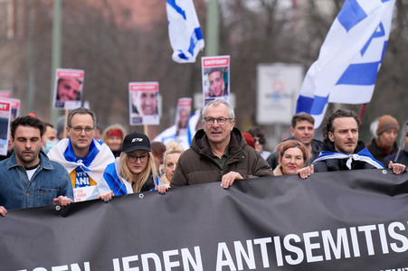 Demonstration gegen Antisemitismus in Berlin