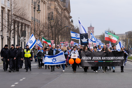 Demonstration gegen Antisemitismus in Berlin