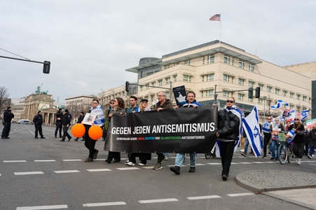 Demonstration gegen Antisemitismus in Berlin