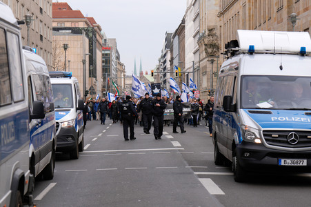 Demonstration gegen Antisemitismus in Berlin