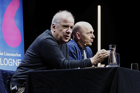 Hubertus Meyer-Burckhardt und Bernhard Hoëcker auf der lit.Cologne 2024 in Köln