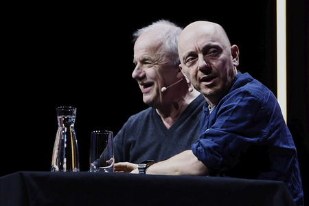 Hubertus Meyer-Burckhardt und Bernhard Hoëcker auf der lit.Cologne 2024 in Köln