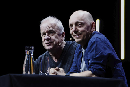 Hubertus Meyer-Burckhardt und Bernhard Hoëcker auf der lit.Cologne 2024 in Köln