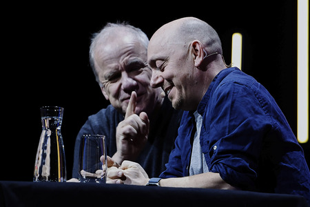 Hubertus Meyer-Burckhardt und Bernhard Hoëcker auf der lit.Cologne 2024 in Köln