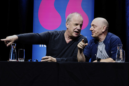 Hubertus Meyer-Burckhardt und Bernhard Hoëcker auf der lit.Cologne 2024 in Köln