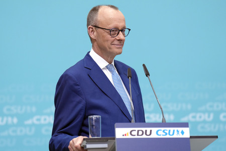 Sitzung der Präsidien der CDU und der CSU zum Europawahlprogramm in Berlin
