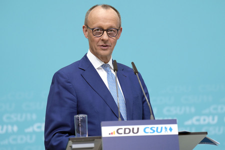 Sitzung der Präsidien der CDU und der CSU zum Europawahlprogramm in Berlin