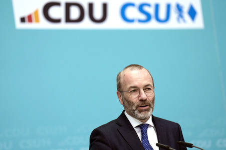 Sitzung der Präsidien der CDU und der CSU zum Europawahlprogramm in Berlin