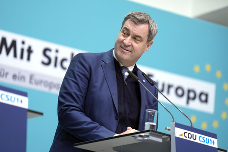 Sitzung der Präsidien der CDU und der CSU zum Europawahlprogramm in Berlin