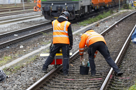 Pressetermin zu den Arbeiten am Elektronischen Stellwerk in Köln