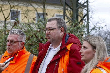 Pressetermin zu den Arbeiten am Elektronischen Stellwerk in Köln