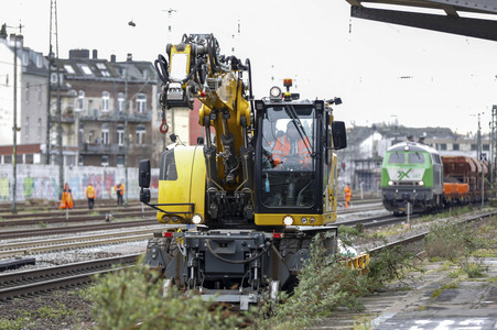Pressetermin zu den Arbeiten am Elektronischen Stellwerk in Köln