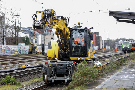 Pressetermin zu den Arbeiten am Elektronischen Stellwerk in Köln