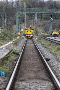 Pressetermin zu den Arbeiten am Elektronischen Stellwerk in Köln